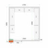 Regalset für Kühlraum 2700x3000 TEFCOLD - Optimierte Lagerung und hohe Haltbarkeit.