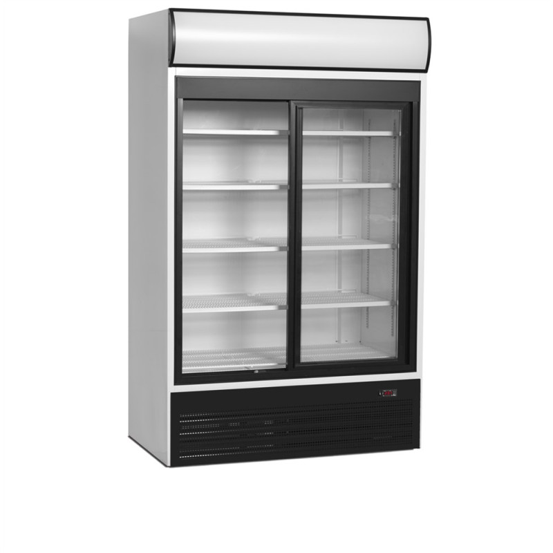 Kühlschrank mit 2 Schiebetüren aus Glas TEFCOLD - 645 L Kühlschrank mit 2 Schiebetüren aus Glas TEFCOLD - 645 L