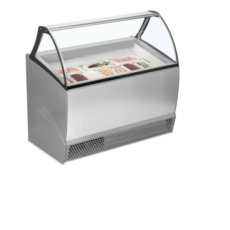 Belüftete Eisvitrine TEFCOLD - 10 x 5 L: Elegante Präsentation und optimale Konservierung Belüftete Eisvitrine TEFCOLD - 10 x 5 L: Elegante Präsentation und optimale Konservierung