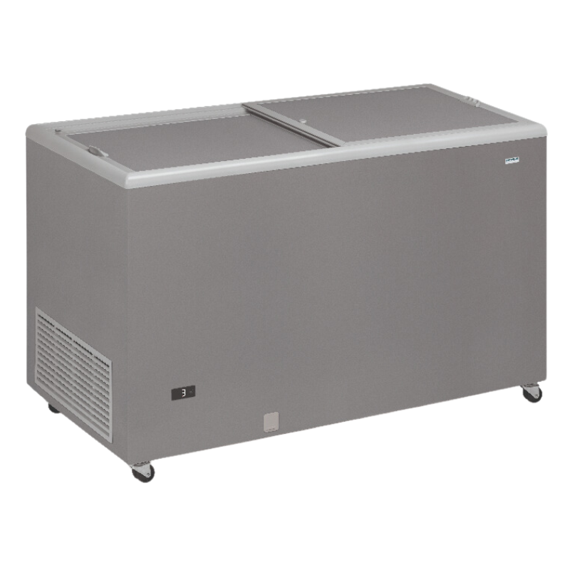 Professionelle Edelstahl-Truhe Gefrierschrank mit undurchsichtigem Deckel - 400 L Professionelle Edelstahl-Truhe Gefrierschrank mit undurchsichtigem Deckel - 400 L