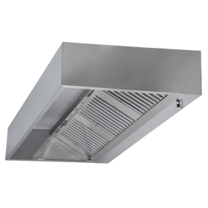 Hotte Cubique 900 avec Led et Sans Moteur - Longueur 3400 - Dynasteel