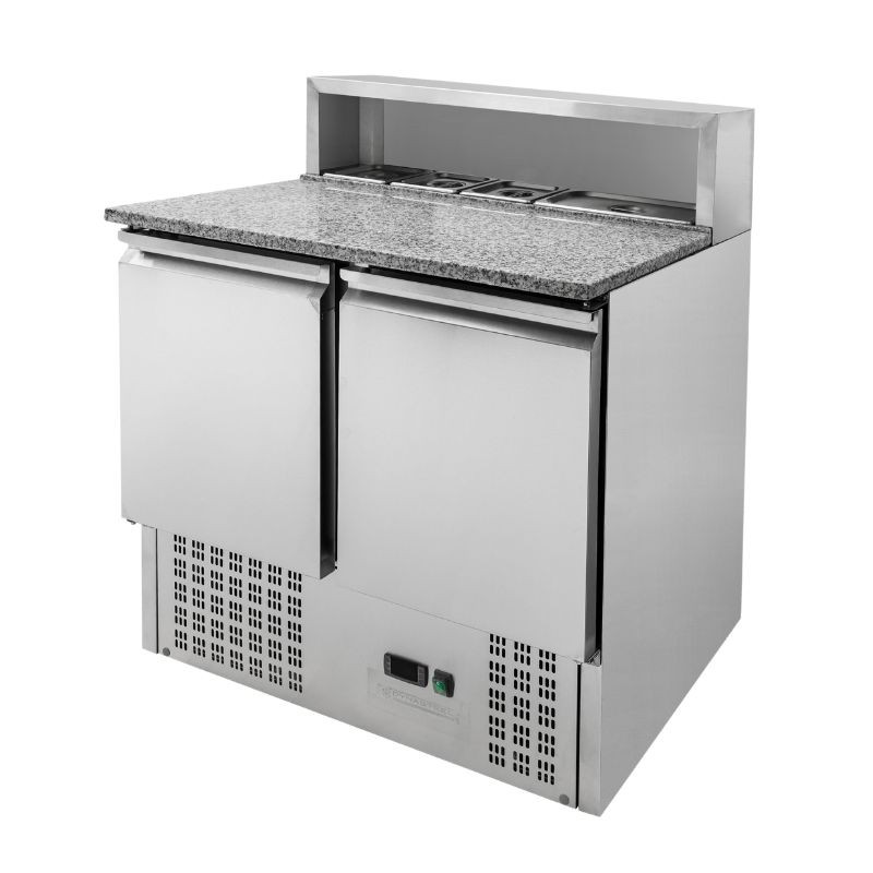 Gekühltes Pizzamöbel - 2 Türen - 5 GN 1/6 Behälter - Dynasteel Gekühltes Pizzamöbel - 2 Türen - 5 GN 1/6 Behälter - Dynasteel