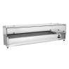 Gekühlte Salatbar zum Aufstellen mit Glas - 8 x GN 1/3 - Dynasteel