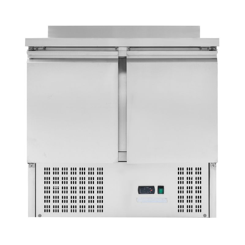 Positive Kühltisch GN 1/1 mit Aufkantung - 2 Türen - Dynasteel Positive Kühltisch GN 1/1 mit Aufkantung - 2 Türen - Dynasteel