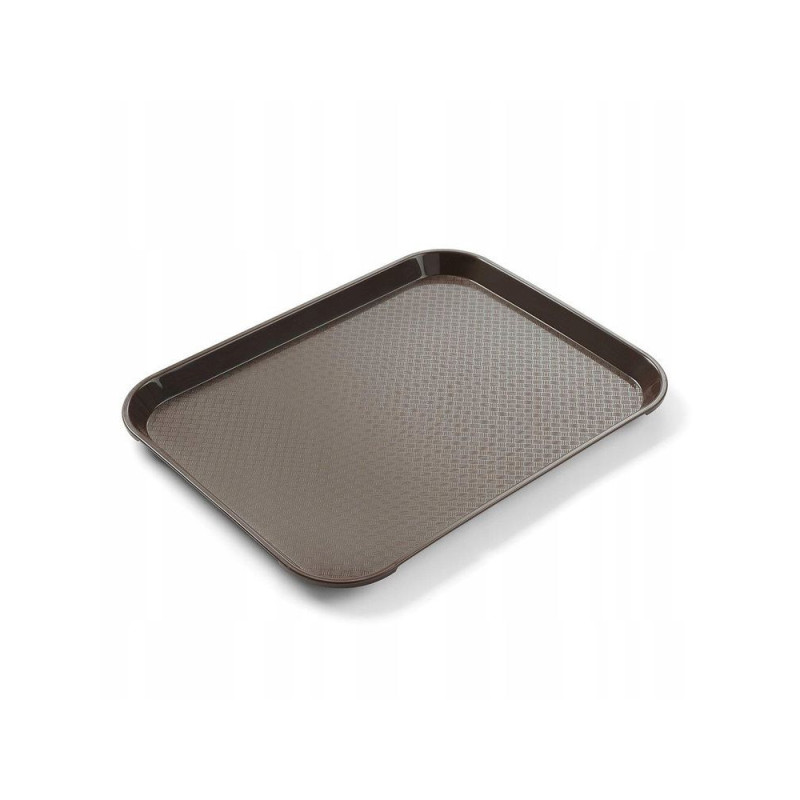 Rechteckiges Tablett Fast Food - Kleinmodell 265 x 345 mm - Braun Rechteckiges Tablett Fast Food - Kleinmodell 265 x 345 mm - Braun
