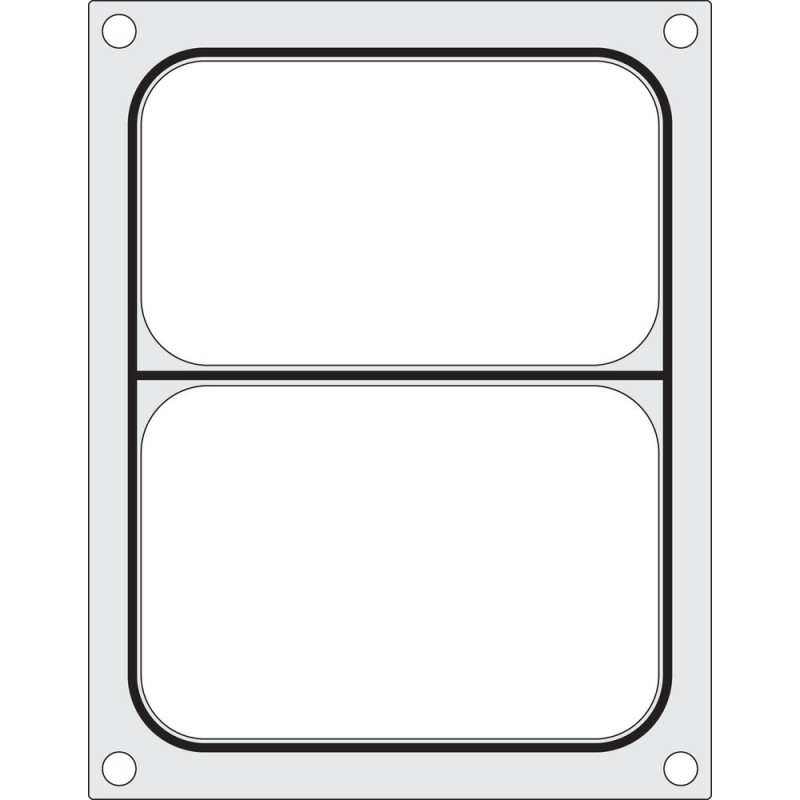 Dichtungsmatrix für manuelle Versiegelungsmaschine - 2 Fächer - Hendi Dichtungsmatrix für manuelle Versiegelungsmaschine - 2 Fächer - Hendi