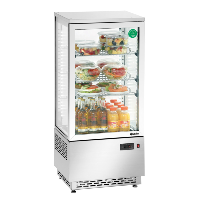 Mini Profi-Kühlschrank Bartscher - 78 L Edelstahl Mini Profi-Kühlschrank Bartscher - 78 L Edelstahl