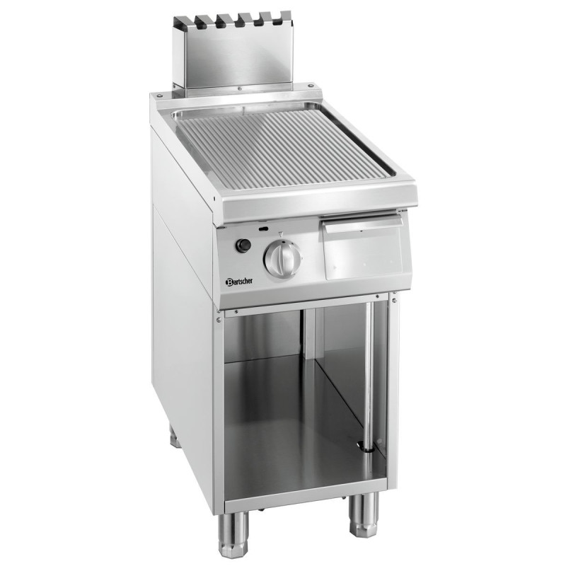 Platte zum Grillen mit Rillen Breite 400 mm - Gas Platte zum Grillen mit Rillen Breite 400 mm - Gas