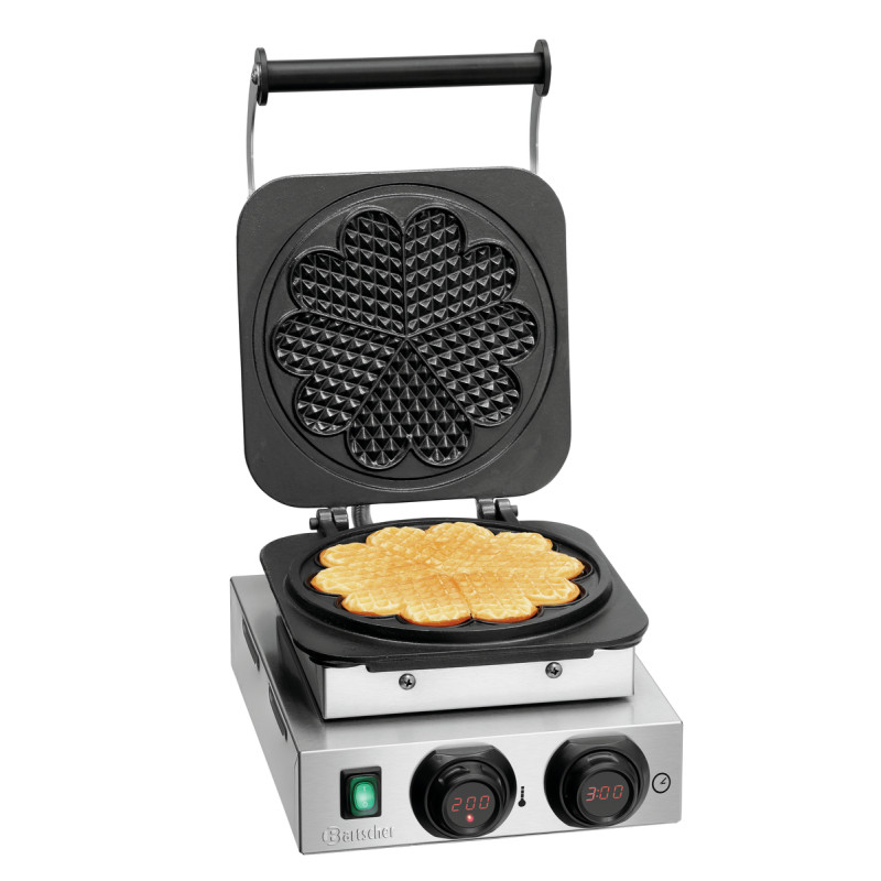 Professionelles Waffeleisen - 5 Herz-Waffeln - Bartscher Professionelles Waffeleisen - 5 Herz-Waffeln - Bartscher