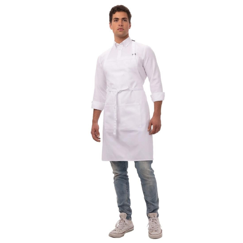 Schürze mit verstellbarem Nackenband und Taschen - Chef Works - Fourniresto Schürze mit verstellbarem Nackenband und Taschen - Chef Works - Fourniresto