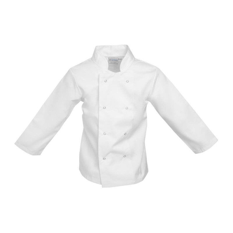 Weiße Kochjacke für Kinder - Größe L/XL 8/10 Jahre - Whites Chefs Clothing - Fourniresto Weiße Kochjacke für Kinder - Größe L/XL 8/10 Jahre - Whites Chefs Clothing - Fourniresto