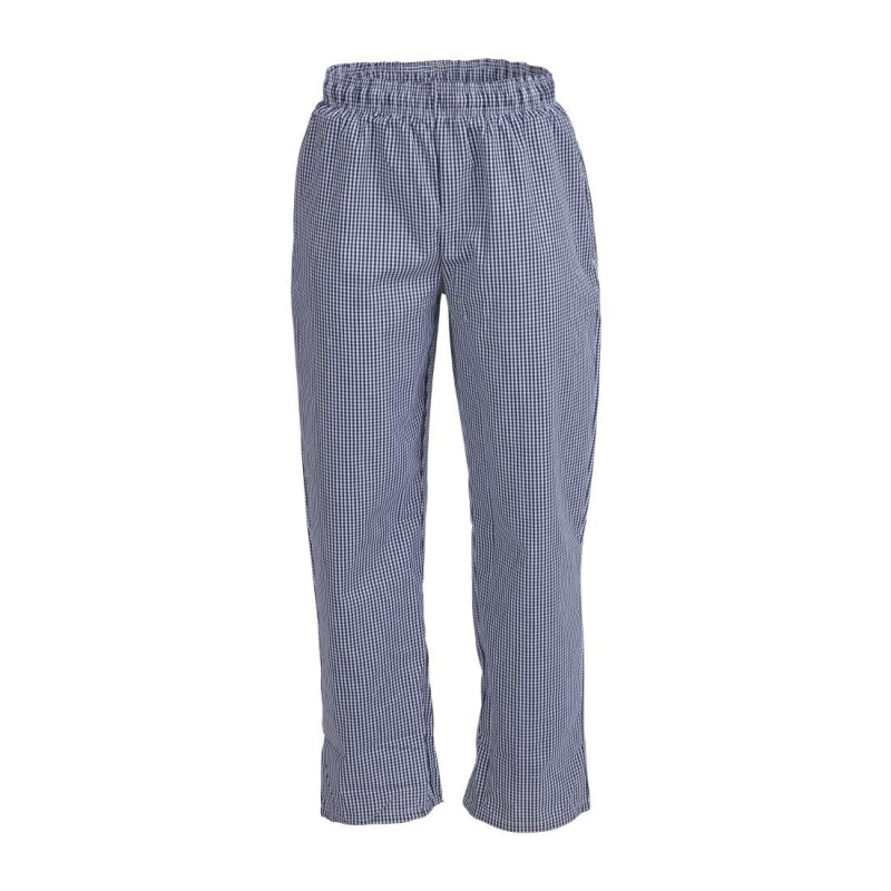 Küchenhose Mixte Vegas mit kleinen blauen und weißen Karos - Größe XS - Whites Chefs Clothing - Fourniresto Küchenhose Mixte Vegas mit kleinen blauen und weißen Karos - Größe XS - Whites Chefs Clothing - Fourniresto