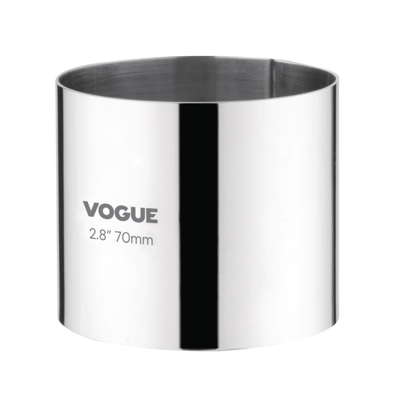 Edelstahl-Mousse-Ring Ø 70 mm H 60 mm - Vogue - Fourniresto Edelstahl-Mousse-Ring Ø 70 mm H 60 mm - Vogue - Fourniresto