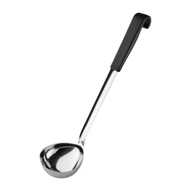Vogue - Fourniresto - Edelstahl-Schöpfkelle mit schwarzem Griff 435 ml 340 mm Vogue - Fourniresto - Edelstahl-Schöpfkelle mit schwarzem Griff 435 ml 340 mm