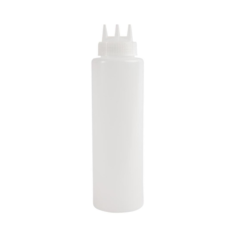 Durchsichtige flexible Flasche mit 3 Ausgüssen 908ml - Vogue - Fourniresto Durchsichtige flexible Flasche mit 3 Ausgüssen 908ml - Vogue - Fourniresto