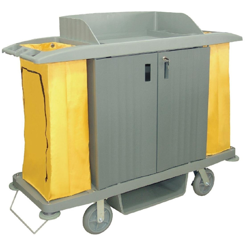 Reinigungswagen mit Polypropylen-Türen - Jantex Reinigungswagen mit Polypropylen-Türen - Jantex