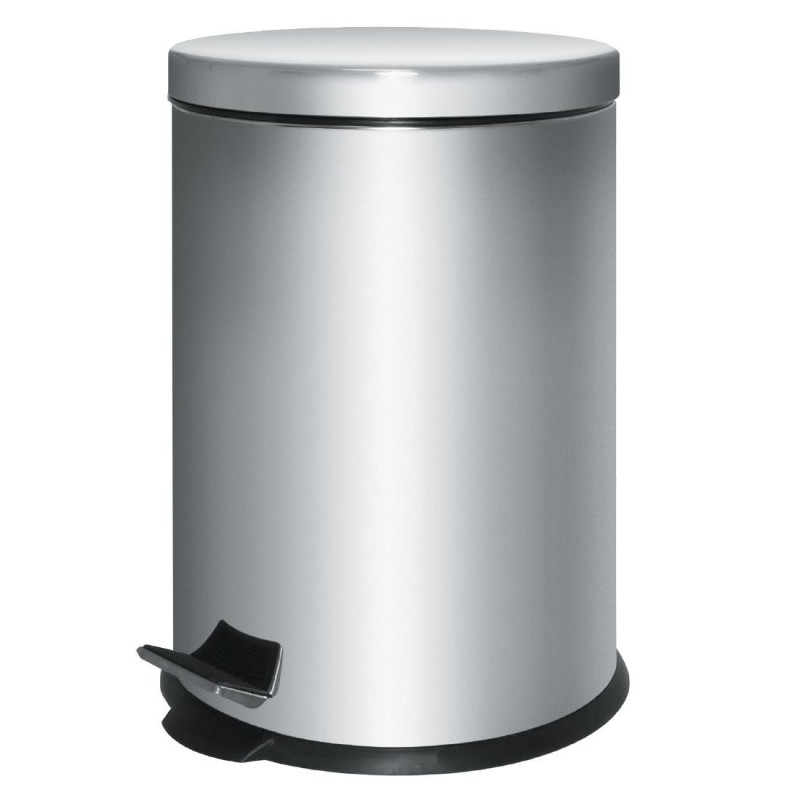 Mülleimer mit Pedal aus Edelstahl - 5L - FourniResto Mülleimer mit Pedal aus Edelstahl - 5L - FourniResto