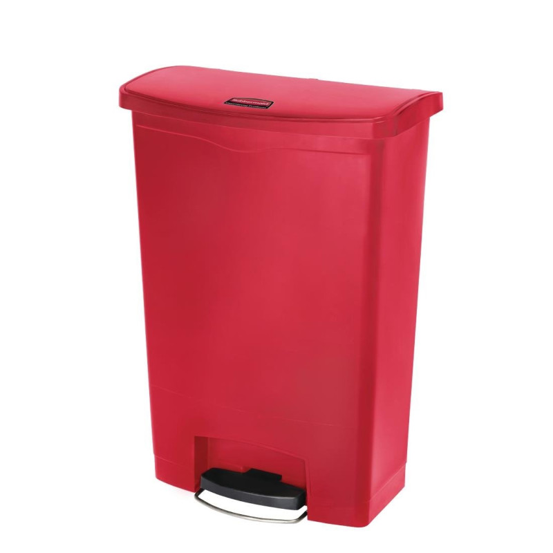 Mülleimer mit Frontpedal Slim Jim Rot - 90L - Rubbermaid Mülleimer mit Frontpedal Slim Jim Rot - 90L - Rubbermaid