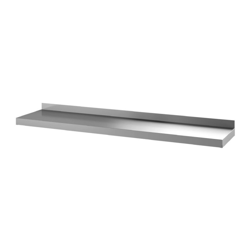 Wandregal aus Edelstahl ohne Träger - B 1400 x T 400mm - Gastro M Wandregal aus Edelstahl ohne Träger - B 1400 x T 400mm - Gastro M