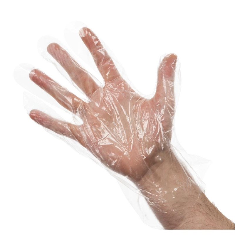 Transparente Einweghandschuhe - Packung mit 100 Stück - FourniResto Transparente Einweghandschuhe - Packung mit 100 Stück - FourniResto