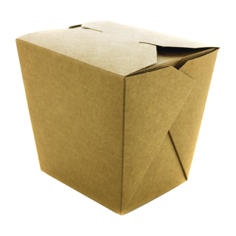 Kraft Pasta Boxen 1 L - Packung mit 400 Vegware BIO Kraft Pasta Boxen 1 L - Packung mit 400 Vegware BIO