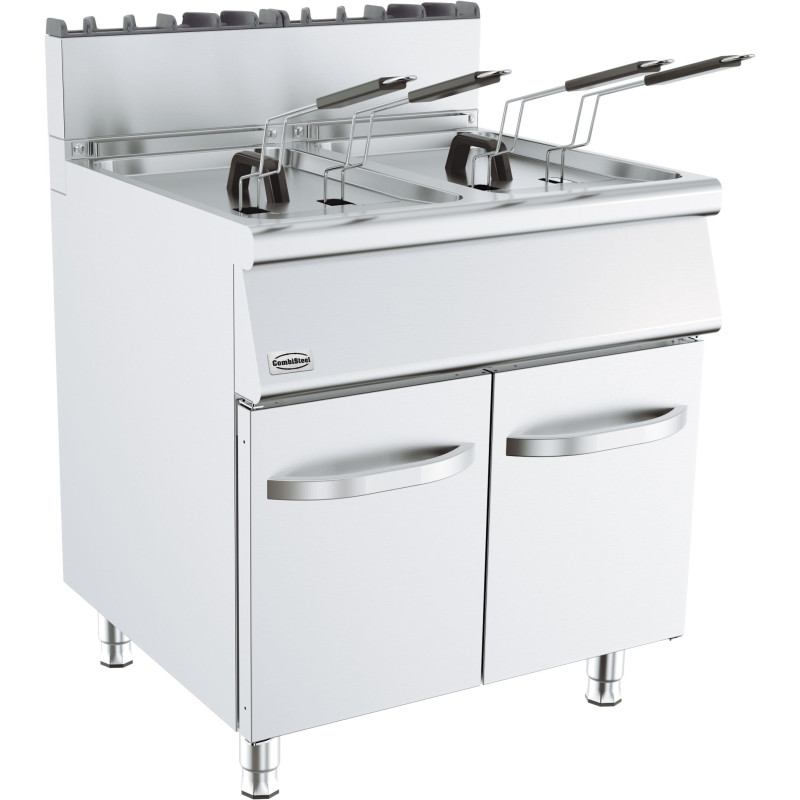 Gas Fryer on Stand - Series 700 - 2 x 15 L - CombiSteel Gas Fryer on Stand - Series 700 - 2 x 15 L - CombiSteel