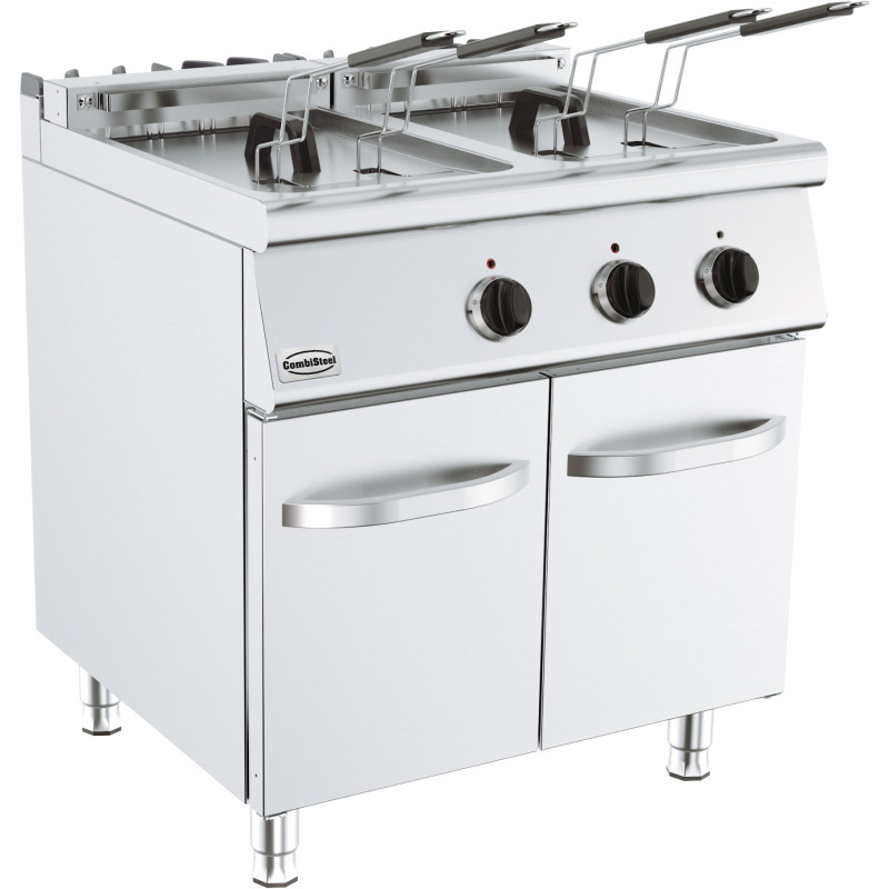 Elektrische Fritteuse auf Unterschrank - Serie 700 - 2 x 18 L - CombiSteel Elektrische Fritteuse auf Unterschrank - Serie 700 - 2 x 18 L - CombiSteel
