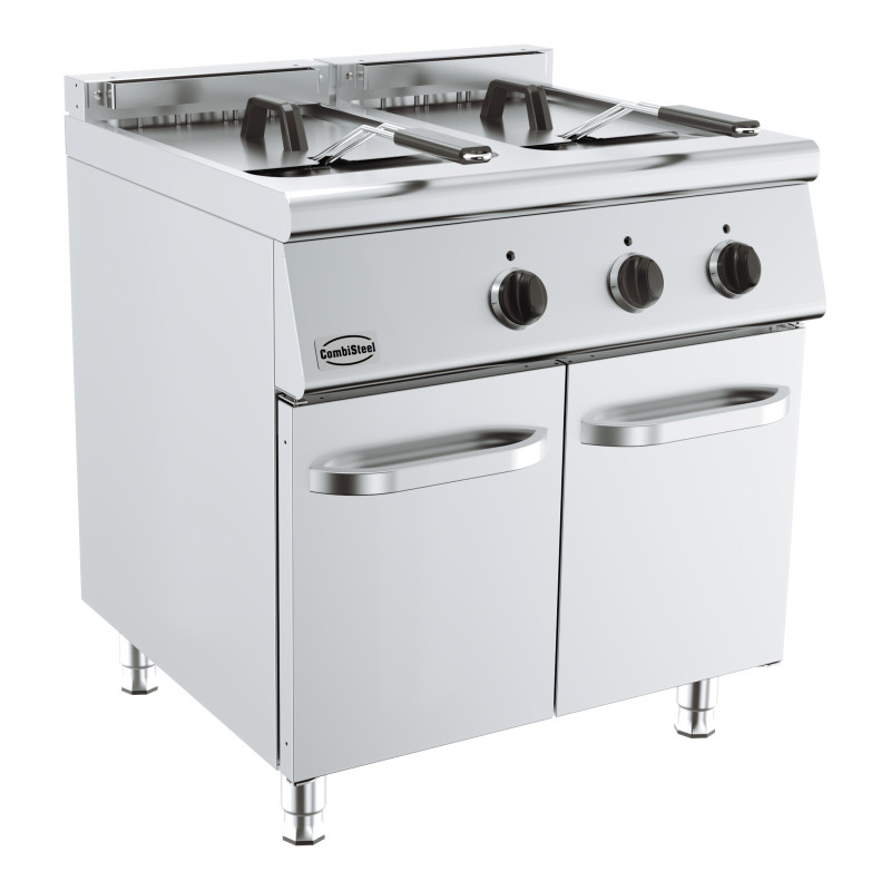 Electric Fryer on Stand - Series 700 - 2 x 10 L - CombiSteel Electric Fryer on Stand - Series 700 - 2 x 10 L - CombiSteel