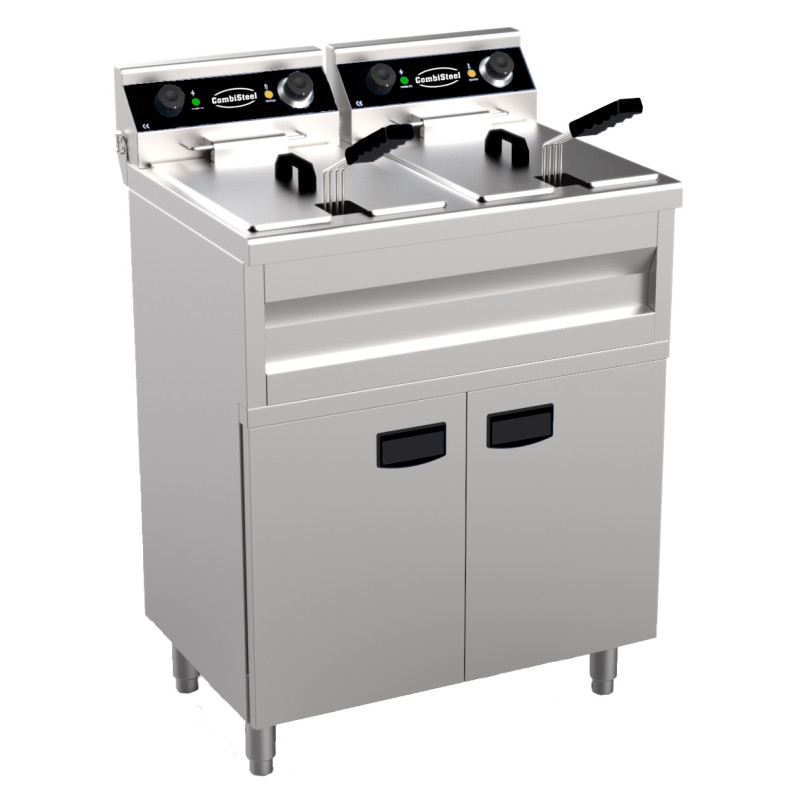 Fritteuse auf elektrischer Truhe - 2 x 9 L - CombiSteel Fritteuse auf elektrischer Truhe - 2 x 9 L - CombiSteel