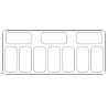 Vitrine aus Glas - Statisch - 10 x 5 L - CombiSteel