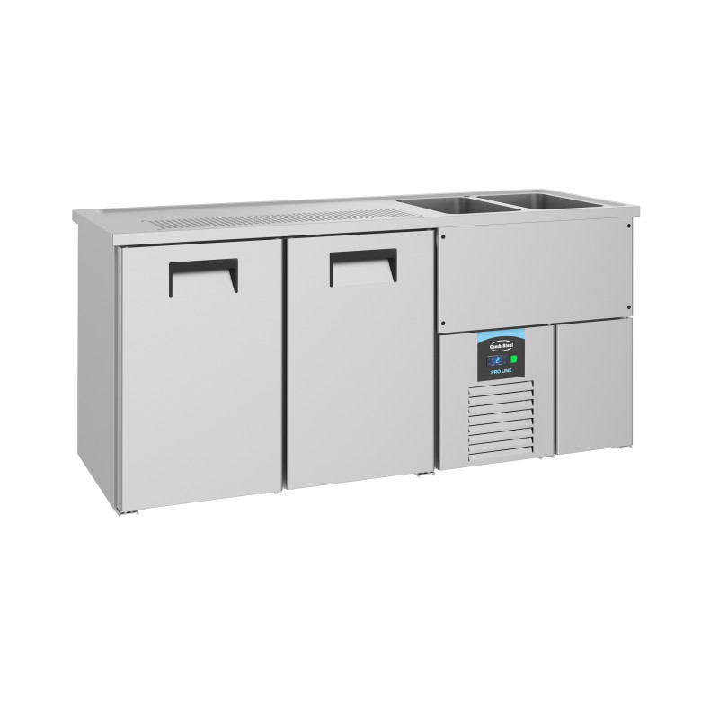 Bierkühler mit 2 Türen - 2 Hähne rechts - CombiSteel Bierkühler mit 2 Türen - 2 Hähne rechts - CombiSteel