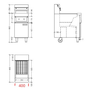 Fryer on Electric Chest - 2 x 12.5 L - CombiSteel