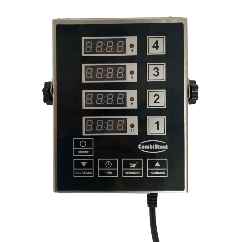Digital Kitchen Timer - 4 Channels - CombiSteel Digital Kitchen Timer - 4 Channels - CombiSteel