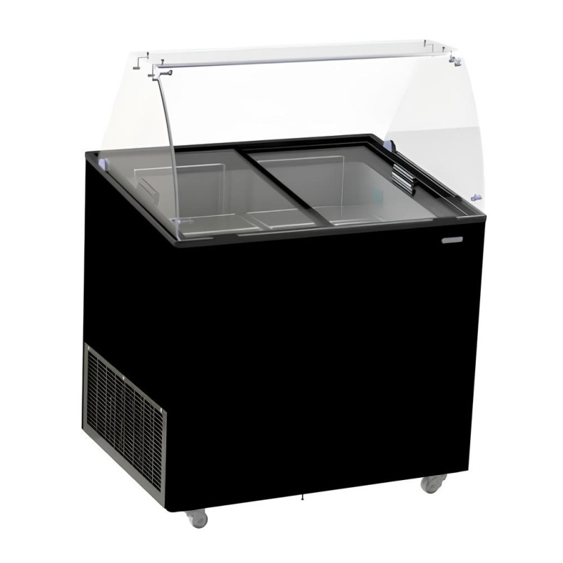 Black Ice Cream Display Case - 6x5 L | CombiSteel: Ideal Presentation and Preservation Black Ice Cream Display Case - 6x5 L | CombiSteel: Ideal Presentation and Preservation