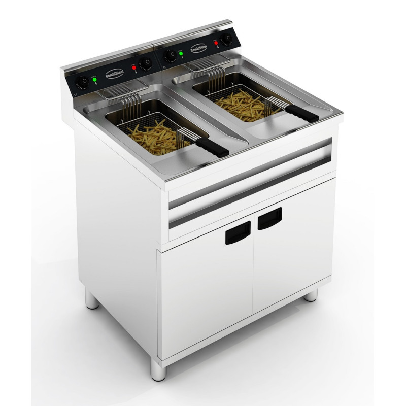 Electric fryer on Chest 2 x 12 L - 2 x 9000 W - Capacity 24 L - Combisteel Electric fryer on Chest 2 x 12 L - 2 x 9000 W - Capacity 24 L - Combisteel