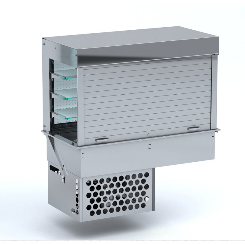 Drop-In Closed Wall Refrigerated Display Case - CombiSteel - Cubic Design Drop-In Closed Wall Refrigerated Display Case - CombiSteel - Cubic Design