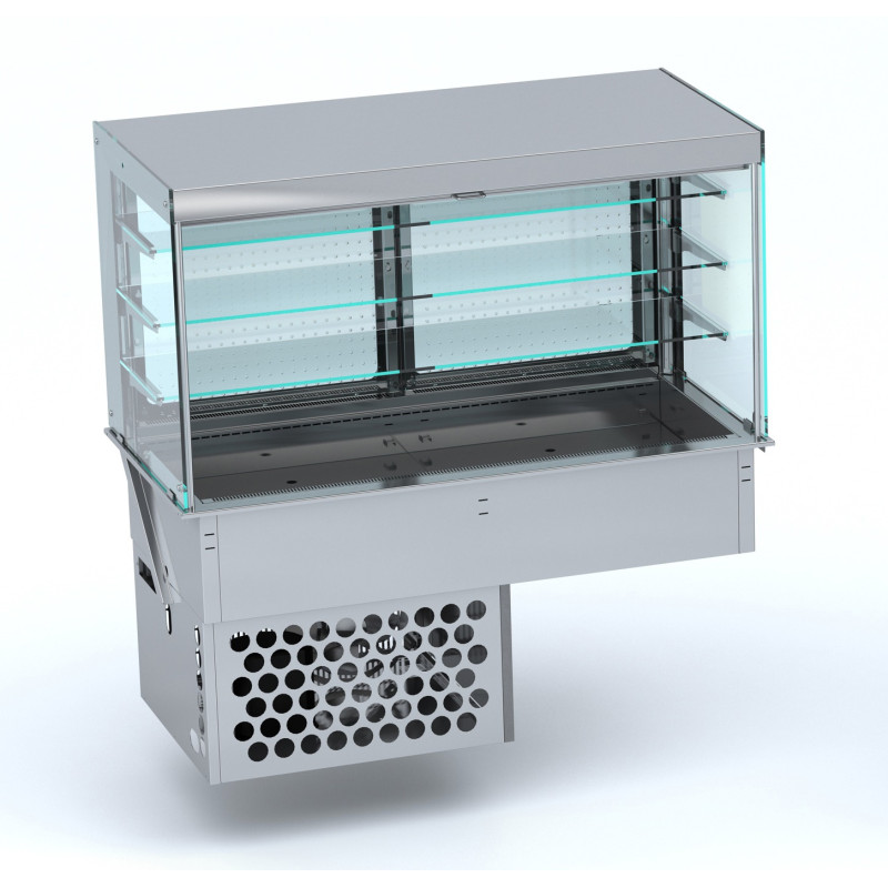 Wandkühlvitrine Drop-In Roll-Up CombiSteel - Optimierte Abmessungen und Leistungen Wandkühlvitrine Drop-In Roll-Up CombiSteel - Optimierte Abmessungen und Leistungen