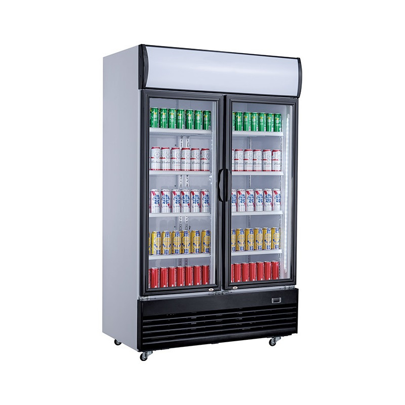 Armoire à Boissons - 2 Portes Vitrées - 800 L Armoire à Boissons - 2 Portes Vitrées - 800 L