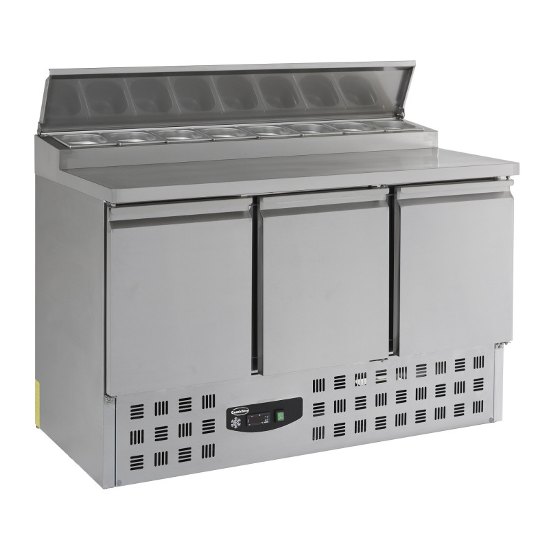 Refrigerated Saladette 3 Doors - 8 GN 1/6 Pans - 392 L CombiSteel Refrigerated Saladette 3 Doors - 8 GN 1/6 Pans - 392 L CombiSteel