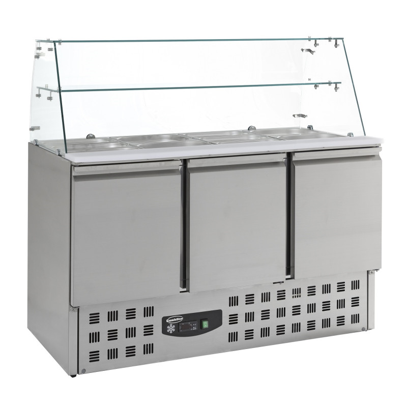 Saladette Réfrigérée 3 Portes GN 1/1 - 368 L - CombiSteel - Acier Inoxydable Saladette Réfrigérée 3 Portes GN 1/1 - 368 L - CombiSteel - Acier Inoxydable