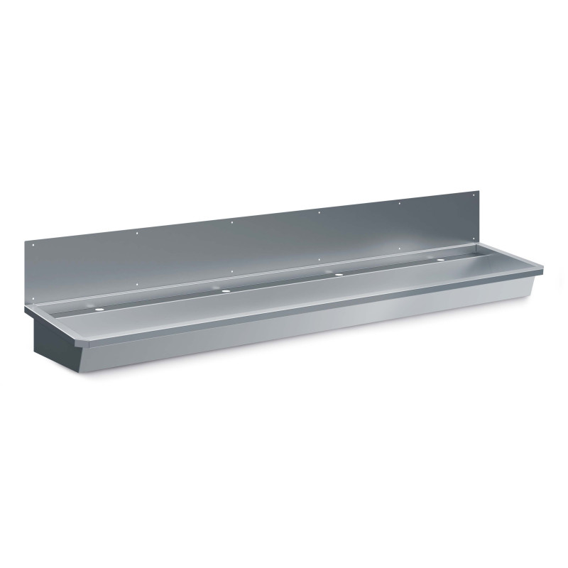 Évier Inox avec Pare-Éclaboussures et Bouchon de Vidange - Robustesse et Confort - CombiSteel Évier Inox avec Pare-Éclaboussures et Bouchon de Vidange - Robustesse et Confort - CombiSteel