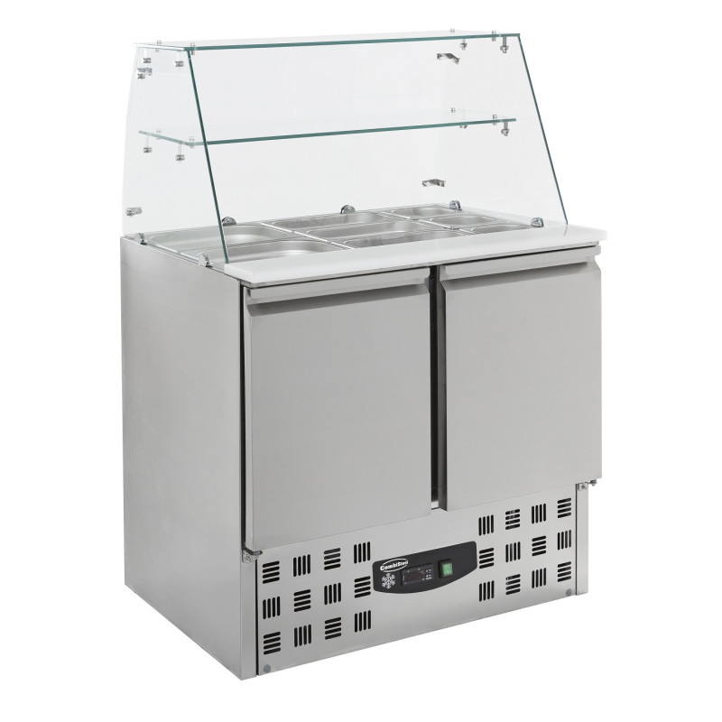 Saladette Réfrigérée 2 Portes 240L CombiSteel - Acier Inoxydable & Performante Saladette Réfrigérée 2 Portes 240L CombiSteel - Acier Inoxydable & Performante