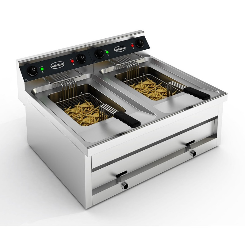 Electric Fryer to Place CombiSteel - 2 x 12 L | Professional Gastro-pro Electric Fryer to Place CombiSteel - 2 x 12 L | Professional Gastro-pro