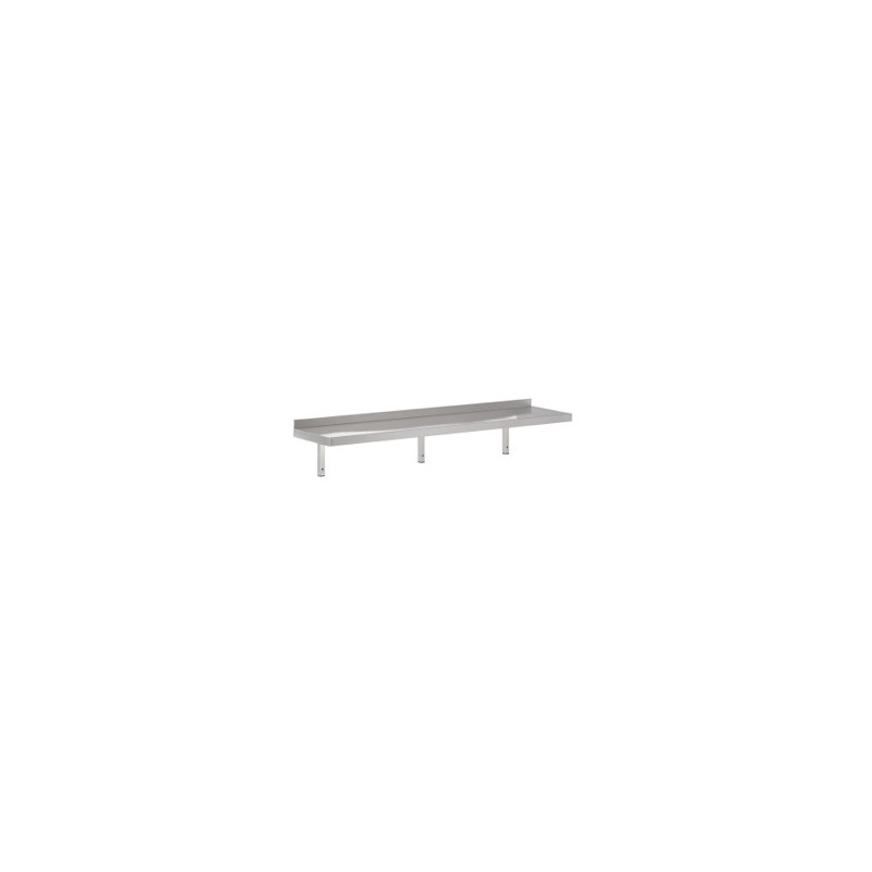 Stainless Steel Wall Shelf with Support | Pro Kitchen & Catering Stainless Steel Wall Shelf with Support | Pro Kitchen & Catering