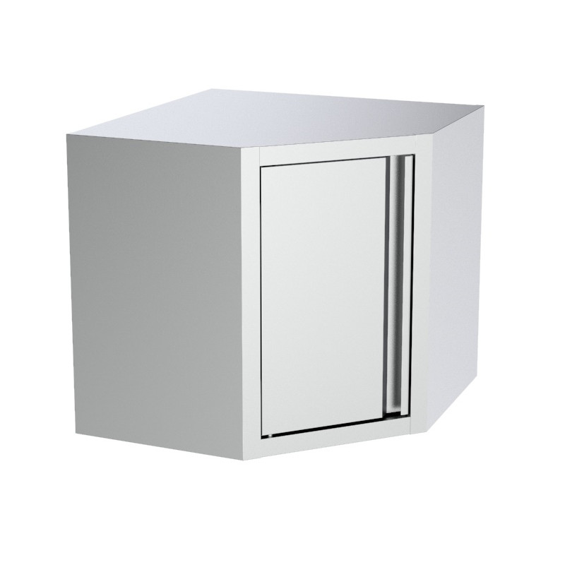 Angular Wall Cabinet Stainless Steel - Professional Kitchen Storage Angular Wall Cabinet Stainless Steel - Professional Kitchen Storage
