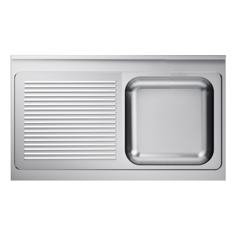 Edelstahlspüle 1 Becken mit Abtropffläche links - L 1200 x T 700 mm CombiSteel Edelstahlspüle 1 Becken mit Abtropffläche links - L 1200 x T 700 mm CombiSteel