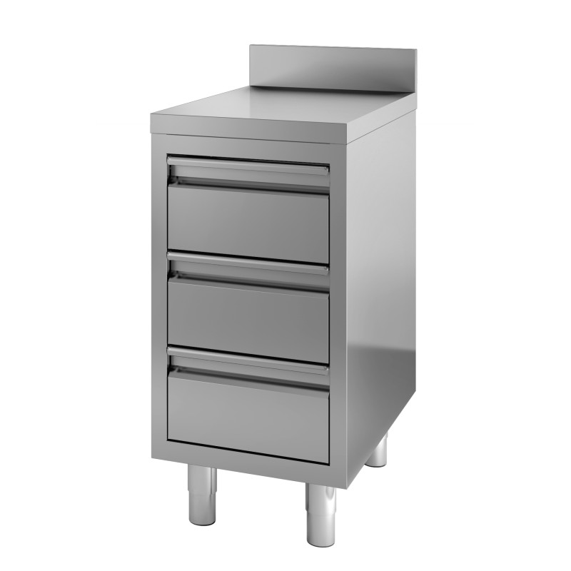 Meuble Inox Bas 3 Tiroirs Compact - CombiSteel Meuble Inox Bas 3 Tiroirs Compact - CombiSteel