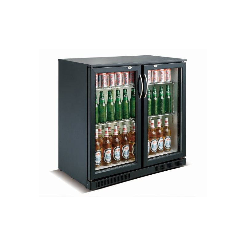 Arrière-Bar Réfrigéré 2 Portes Battantes - 198 L Noir CombiSteel Arrière-Bar Réfrigéré 2 Portes Battantes - 198 L Noir CombiSteel