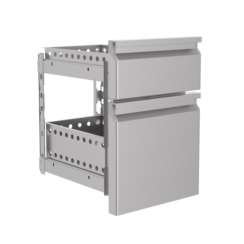 2-Drawer Block for Refrigerated Table - Efficient Storage Solution 2-Drawer Block for Refrigerated Table - Efficient Storage Solution