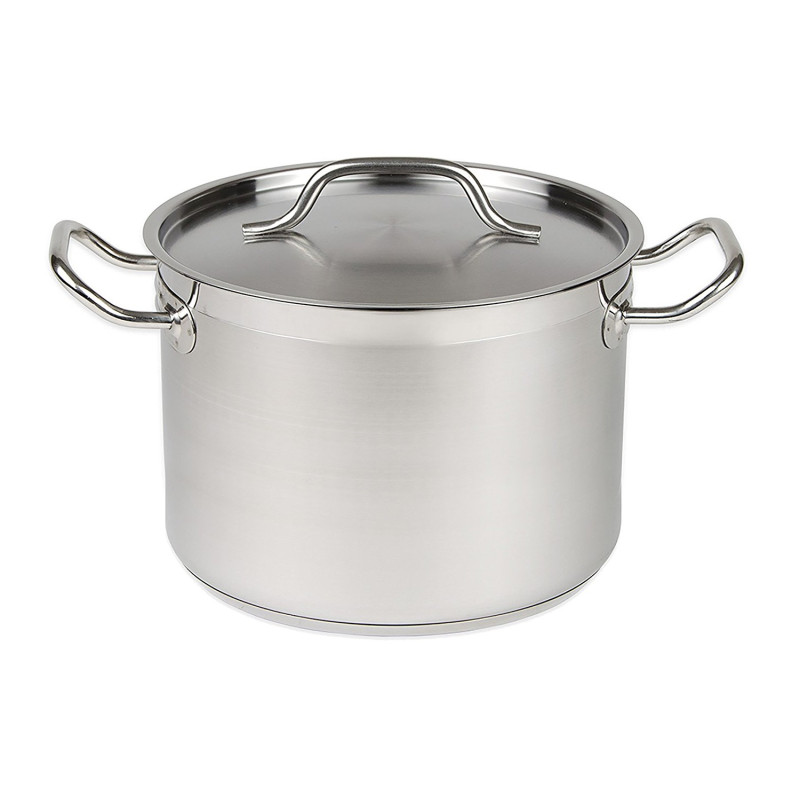 Marmite en Inox avec Couvercle ø 20 cm - Qualité et Résistance CombiSteel ???? Marmite en Inox avec Couvercle ø 20 cm - Qualité et Résistance CombiSteel ????